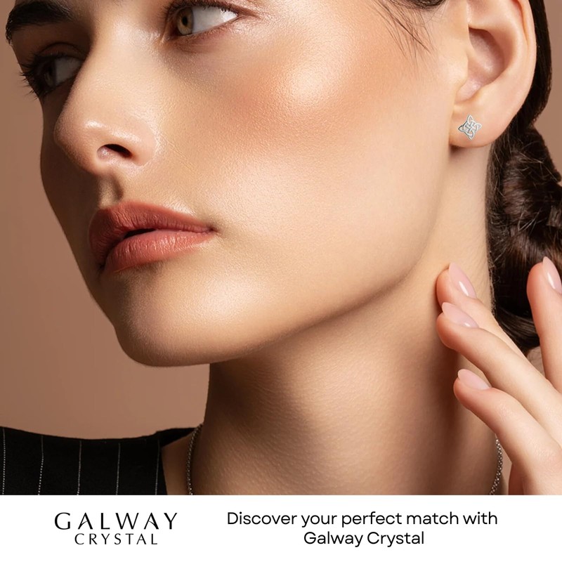 GALWAY Celtic Knot Silver Pendant Necklace - Hypoallergenic Rhodium Plated