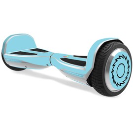 MightySkins Skin Compatible with Razor Hovertrax 1.5 Hover Board - Solid Baby Blue | Protective, Durable, and Unique Vinyl wrap Cover | Easy to Apply, Remove, and Change Styles | Made in The USA