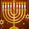 Three Rooker Menorah Ties Mens Jewish Necktie Hanukkah Tie for