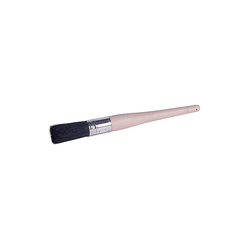 1-1/8" OVAL SASH BRUSH BLACK CHINA BRISTLE 2-1