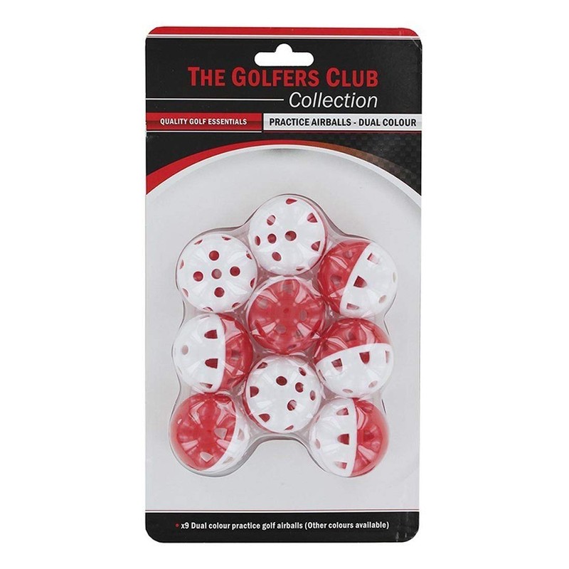 Golfers Club Collection The Dual Colour Practice Balls - Red/Black