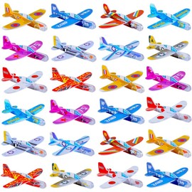 MisFun Pack of 30 Polystyrene Aviator Children, Mini Polystyrene Aeroplane, Throwing Glider, Glider Polystyrene Aeroplane Toy, for Outdoor Use and Birthday Party Toys for Children