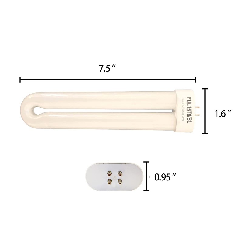 2 Pack FUL15W BL (BF-35) Fluorescent Black Light Bulb Replacement