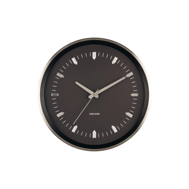 [DL] Wall Clock Arrow Batons Iron Silver
