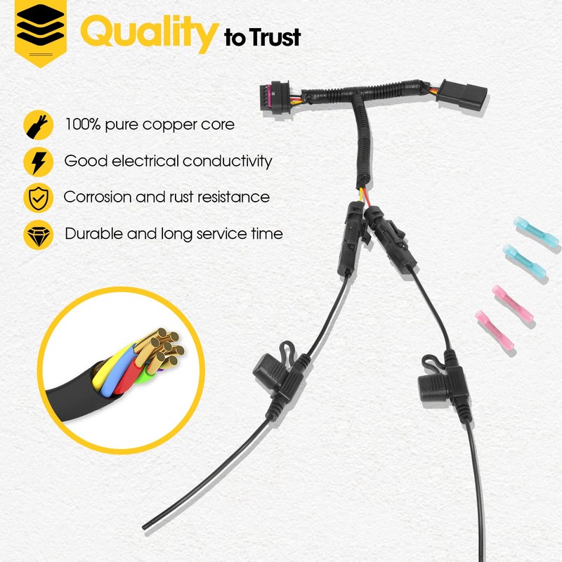Upgraded 97109-0925 Daytime Running Light DRL Adapter Wiring Harness Fits