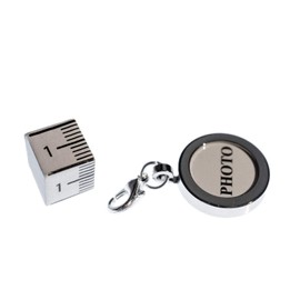 Miniblings Photo Charm Picture Your Own Photo DIY Silver – Handmade Fashion Jewellery I Silver Plated Pendant Charm Bracelet – Pendant for Bracelet, Metal