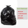 Dualplex 55 Gallon Black Trash Bags 1.2 Mil Garbage Bag