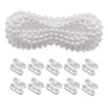 Roller Blind Chain, 10 Metres White Pearl Chain Replacement Part,
