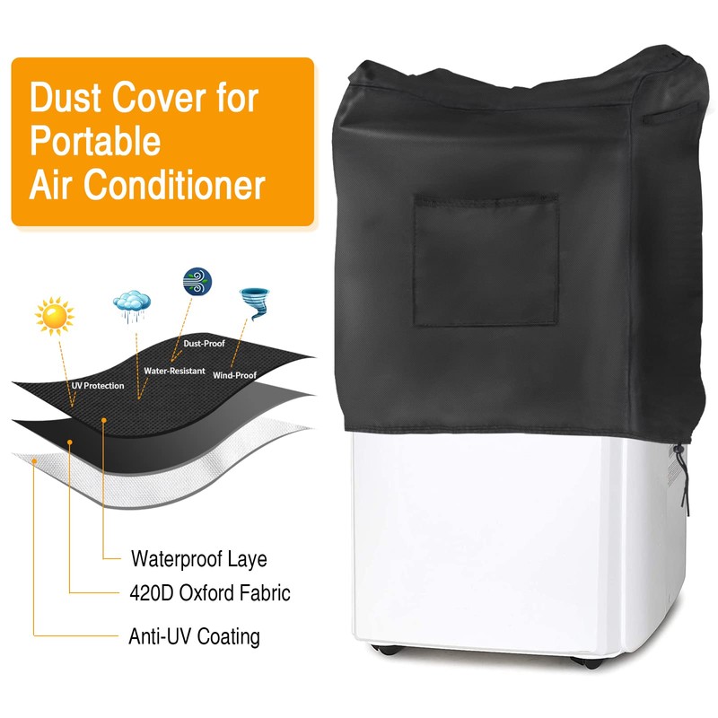 Portable Air Conditioner Cover for BLACK and DECKER,SereneLife,Dreo,ShincoZAFRO,Whynter,Midea,Waterproof AC Covers
