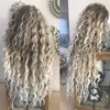 Ynuvigrate Long Curly Wavy Ash Blonde Wig for Women Daily