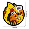 This is Fine Dog Patch, 3.5x3.1 Inch Creative Dog Morale