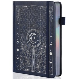 TIEFOSSI Dotted Journal Notebook, 160gsm 256 Numbered Thick Paper, A5 Hardcover Dotted Grid Diary for Women Men Work Writing, Dot Journaling, Drawing, 5.8 x 8.3 in