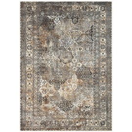 Keen Home Design Machine Washable Area Rugs with Non-Slip Backing, Ideal for Hallway, Living Room, Bedroom, Kitchen and Laundry Room, Vintage Moroccan and Low Pile Rug - (6' x 9')