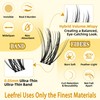 Leefrei Eyelash Cluster 10-18mm Wispy Eyelash Clusters D Curl DIY