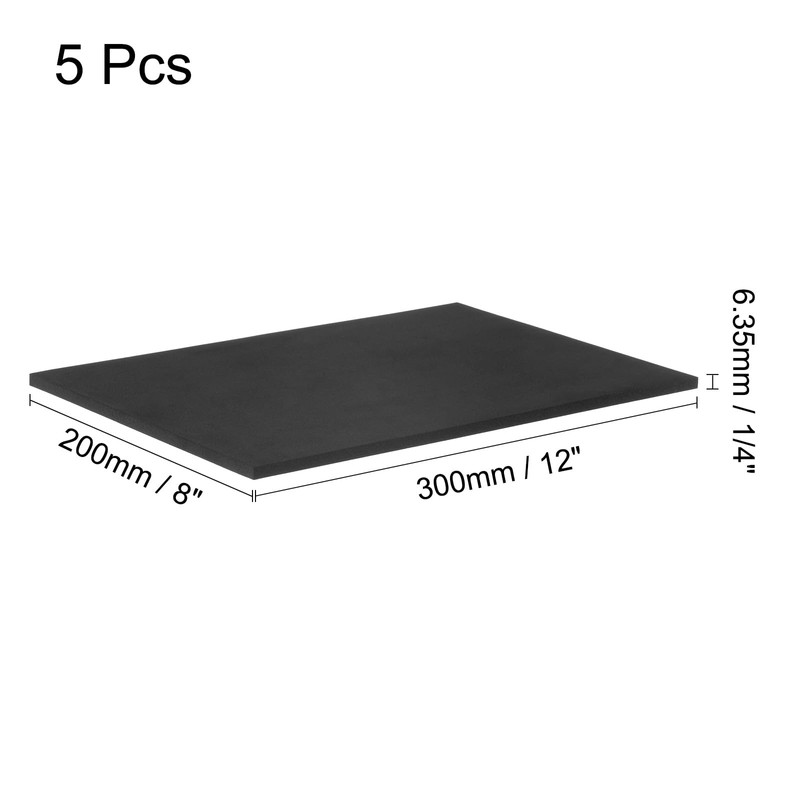QUARKZMAN Pack of 5 Rubber Vibration Damper Pads 6.35 mm