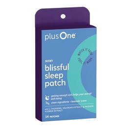 plusOne Parches para dormir Blissful - Parches de magnesio y L-teanina, 14 unidades