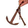 NKlaus Nautical Stick Anchor with Shackle Wooden 16 x 23