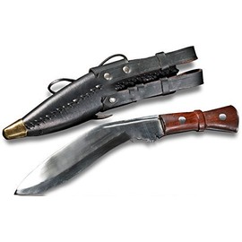 Medieval Warrior Nepal Kukri Machete Full Tang Fixed Blade Knife Carrying Sheath