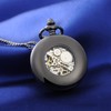 SUPBRO Women's Men's Pocket Watch Eagle Analogue Mechanical Chain Watch