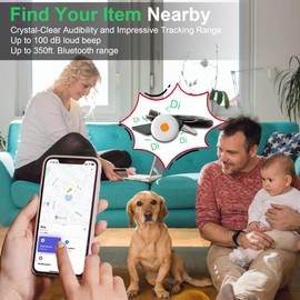 Air Tracker Air 4 Pack Tag Tracker Tag,IP68 Waterproof Smart Tag Locator Keys Finder and Item Locator,Bluetooth Tracker Item Finders with Find My(iOS Only) Track Your Keys,Wallet