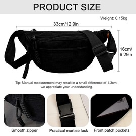 GIDWRIY Bum Bag Women's Small, Fanny Pack Women, Banana Bag, Fashionable Shoulder Bag, Crossbody Bag, Belt Bag, Hip Bag, Hip Bag, Stylish Chest Bag, Women's Shoulder Bag, black