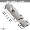 TERF® 75mm Brushed Nickel Modern Door Bolt Latch 75mm [3'']