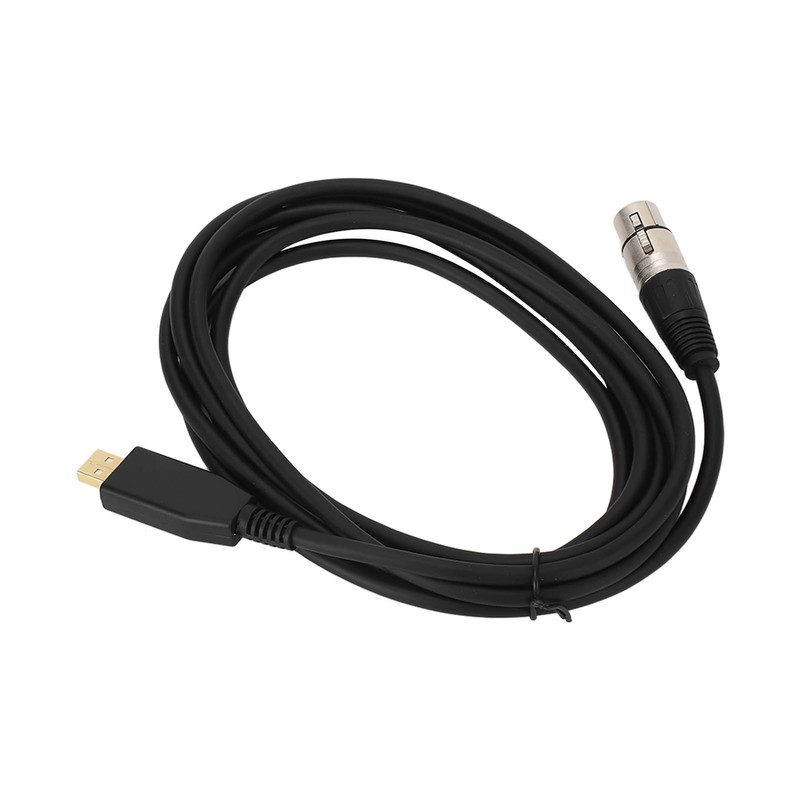 USB Microphone Cable USB to XLR Female Mic Link Converter