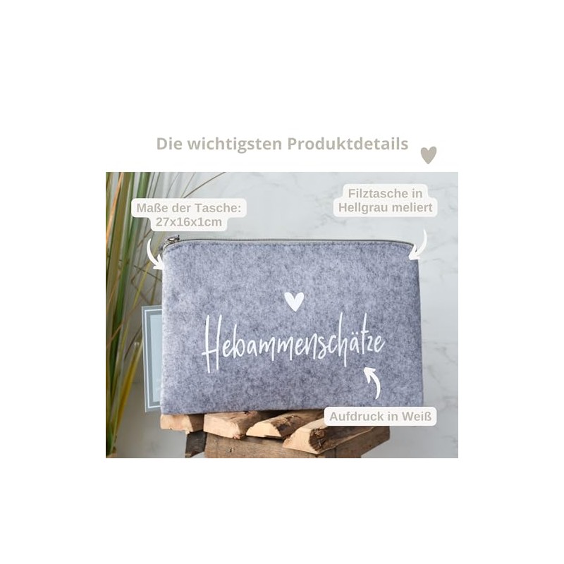 Hebammensch√§tze | Geschenkidee f√ºr die Hebamme | Hebamme mit Herz