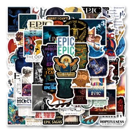 63pcs Epic The Musical Pack, Aesthetic Vinyl Waterproof Sticker Decals for Water Bottle,Laptop,Phone,Skateboard,Scrapbooking,Bumper for Kids Teens Adults for Party Supply Decor Favor…