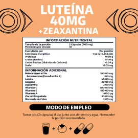 Luteína Zeaxantina Betacaroteno Licopeno Máxima Dosis Superior Fórmula Enriquecida Vitaminas Zinc Vegano Rellenos Beyond Vitamins Cápsulas