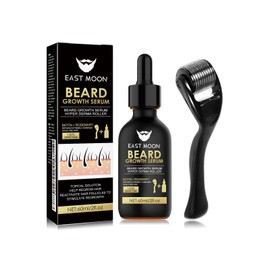 Beard Growth Kit, 0.5mm Derma Roller for Beard Growth,Beard Growth Serum, Stimulate Beard and Hair Growth,Beard Kit For for Beard Rapid Growth and Thickening,Gifts for Men Father