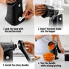 Zulay Kitchen Rotary Cheese Grater 5 Blade Cheese Shredder -