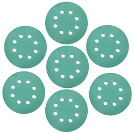 Zreneyfex 50PCS 320 Grit 5 Inch 8 Hole Heavy Duty Hook and Loop Sanding Discs, Wet/Dry Ultra-Fine Sandpaper for Random Orbital Sanders, Wood, Automotive, Metal