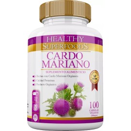 Healthy Superfoods Cardo Mariano - 500mg, Cápsulas, Sabor Natural