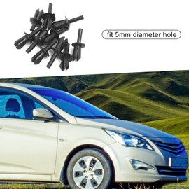 A ABSOPRO 5mm Rivet Engine Trim Fastener Panel Retainer Clips (Set of 10)