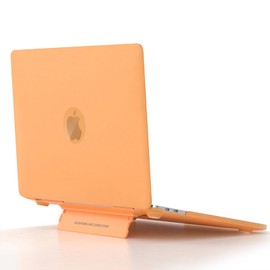 MiRowy Case Compatible with MacBook Air 15 inch M4/M3/M2 (2025/2024/2023) Release Model A3241 A3114 A2941, Hard Cover for MacBook Air 15.3 inch Matte Hard Case Shells, Orange