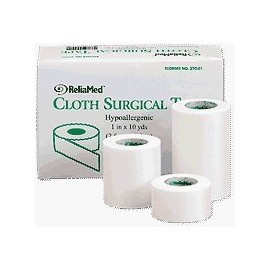 ReliaMed 1" x 10 yds. Tape, Silk Cloth, Box of 12 Rolls - Item #: ZTCL01A