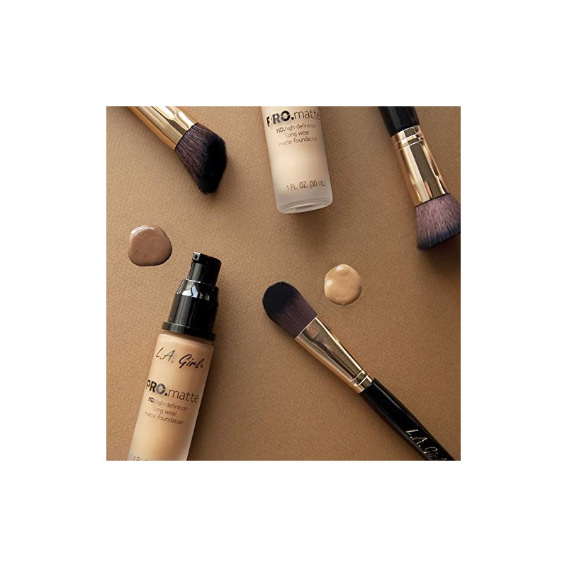 L.A. GIRL PRO Matte, Maquillaje líquido, Color Sand, Tono GLM678,