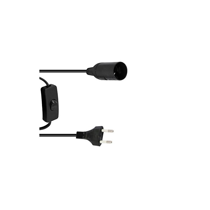 E14 lampholder w.power cable,plug,switch