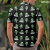 GEPOS Alien Hawaiian Shirts for Unisex, UFO Casual Button Down
