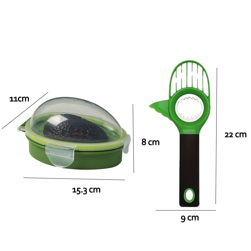 monTTese 3 in 1 Reusable Avocado Storage Container and Peeler,