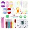 12 Pcs Crochet Needle Set Aluminum Oxide Weaving Sewing Knitting