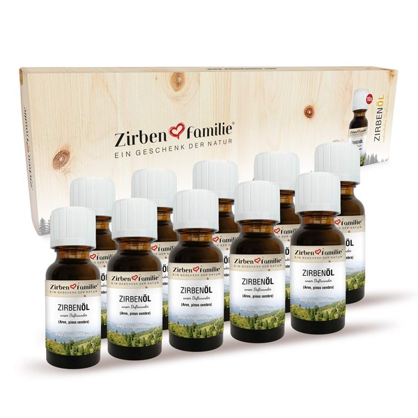 Natural pine oil 10 x 20 ml • natural water vapour distillate from Austria • from pine pine • a product of the Swiss pine family - known from the specialist trade and the hotel industry