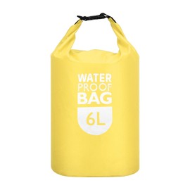 PATIKIL 6L Waterproof Dry Bag, Portable Dry Sack Roll Top Bag Lightweight Dry Storage Bag for Gym Kayaking Hiking Swimming Camping, Yellow
