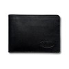 Big Skinny Full Leather RFID Blocking L-Shape Wallet (Tuxedo Black)