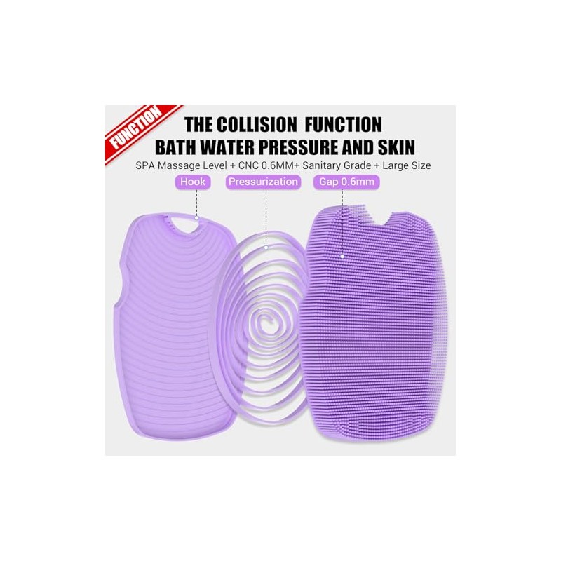 Depurador Corporal Silicona Infusión Zinc Diseño Espuma Turboalimentada Exfoliante Piel