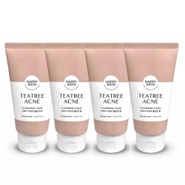 Happybath 해피바스 티트리 아크네 트러블 클렌징 폼 150g 4개 Happy Bath Tea Tree Acne Trouble Cleansing Foam 150g 4ea