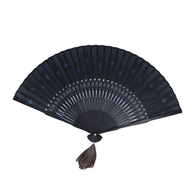 GOTOTOP Abanico de Mano de bambú Antiguo, Abanico Plegable con