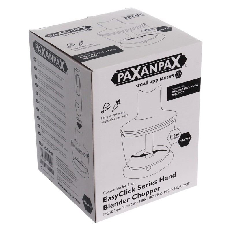 Paxanpax PSA744 500 ml Frullatore a immersione Chopper adatto Braun