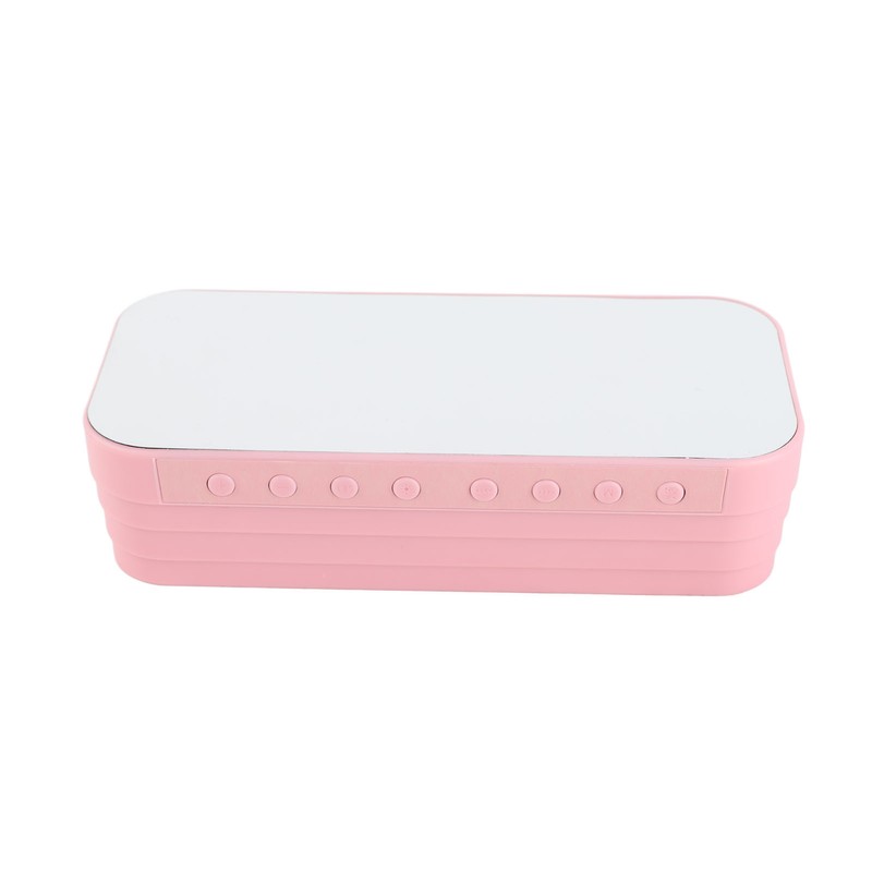 Alarm Clock Bluetooth Speaker Rechargeable Large Volume Mirror Display Portable